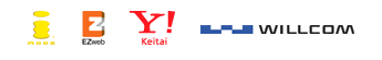 i-mode,EZweb,Yahoo!�P�[�^�C,WILLCOM�Ή��A�C�R��